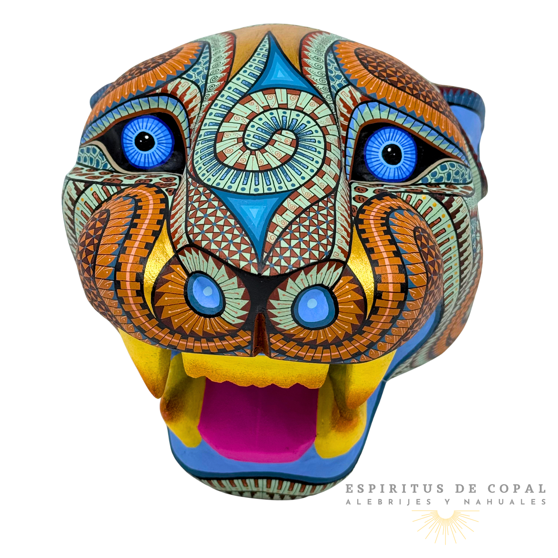 Cabeza de Jaguar | Poder Ancestral | Hecho a Mano | Espíritus de Copal | Oaxaca - Image 2