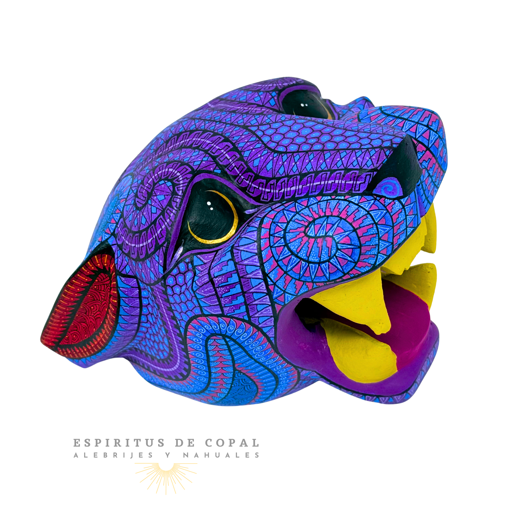 Cabeza de Jaguar | Energía Espiritual | Hecho a Mano | Espíritus de Copal | Oaxaca - Image 4