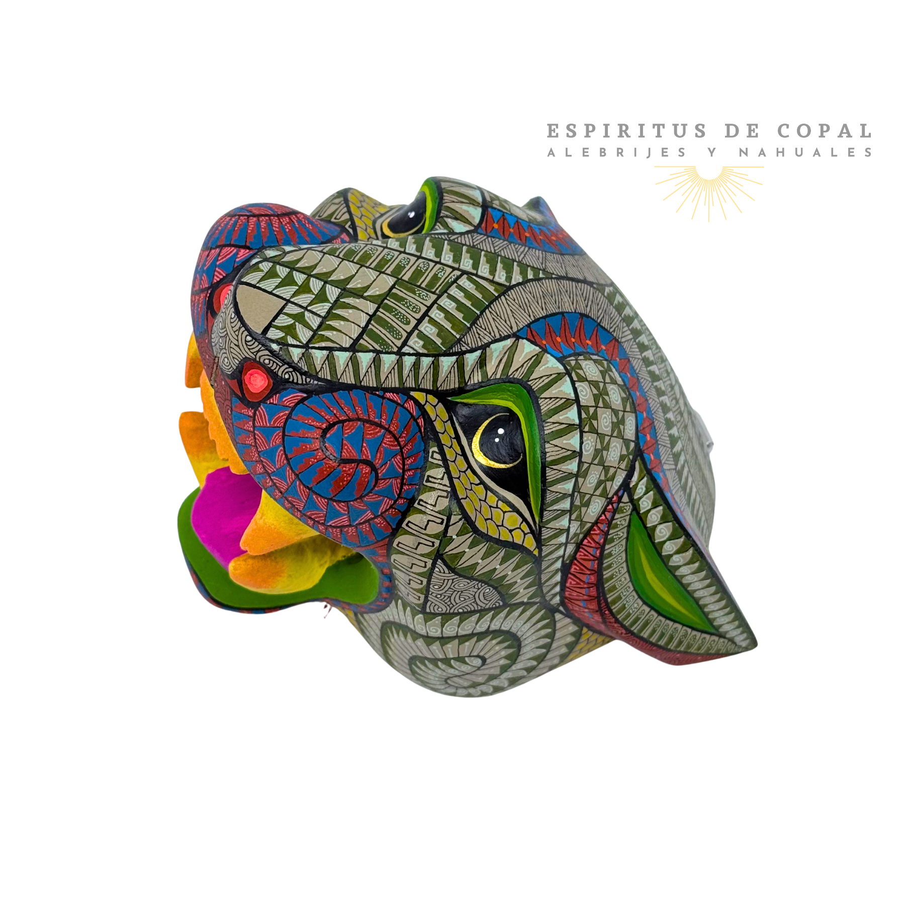 Cabeza de Jaguar | Guardián Ancestral | Hecho a Mano | Espíritus de Copal | Oaxaca - Image 2