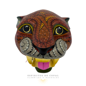 Cabeza de Jaguar | Fuerza Ancestral | Hecho a Mano | Espíritus de Copal | Oaxaca