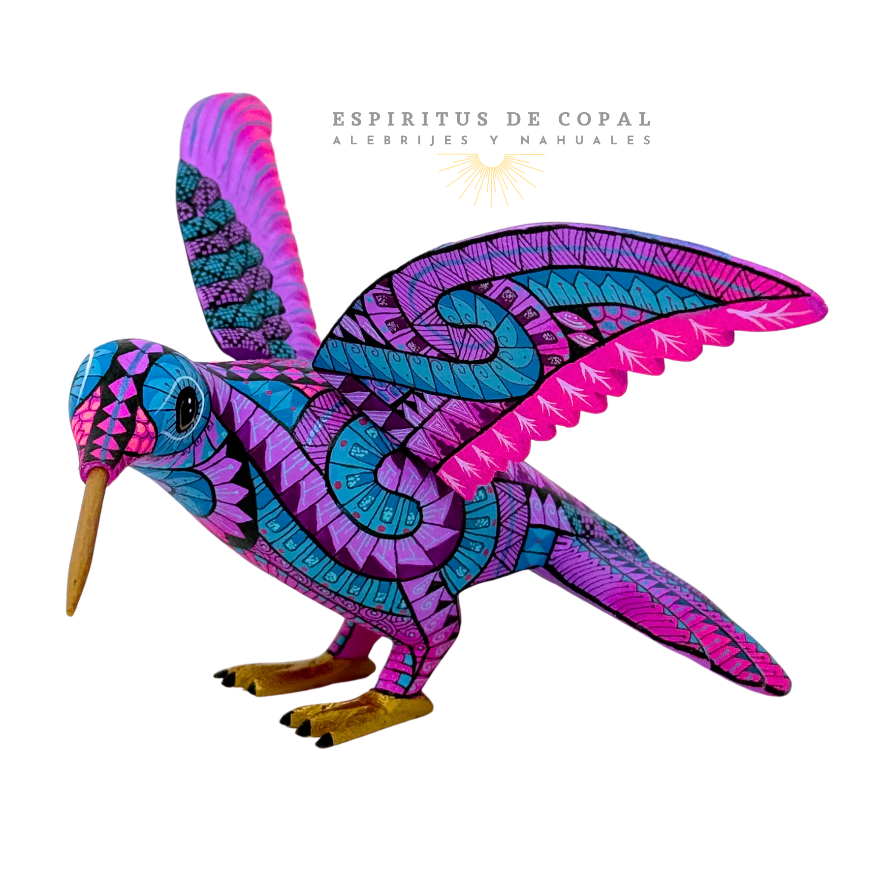 Colibrí | Mensajero de Alegría | Hecho a Mano | Espíritus de Copal | Oaxaca - Image 2