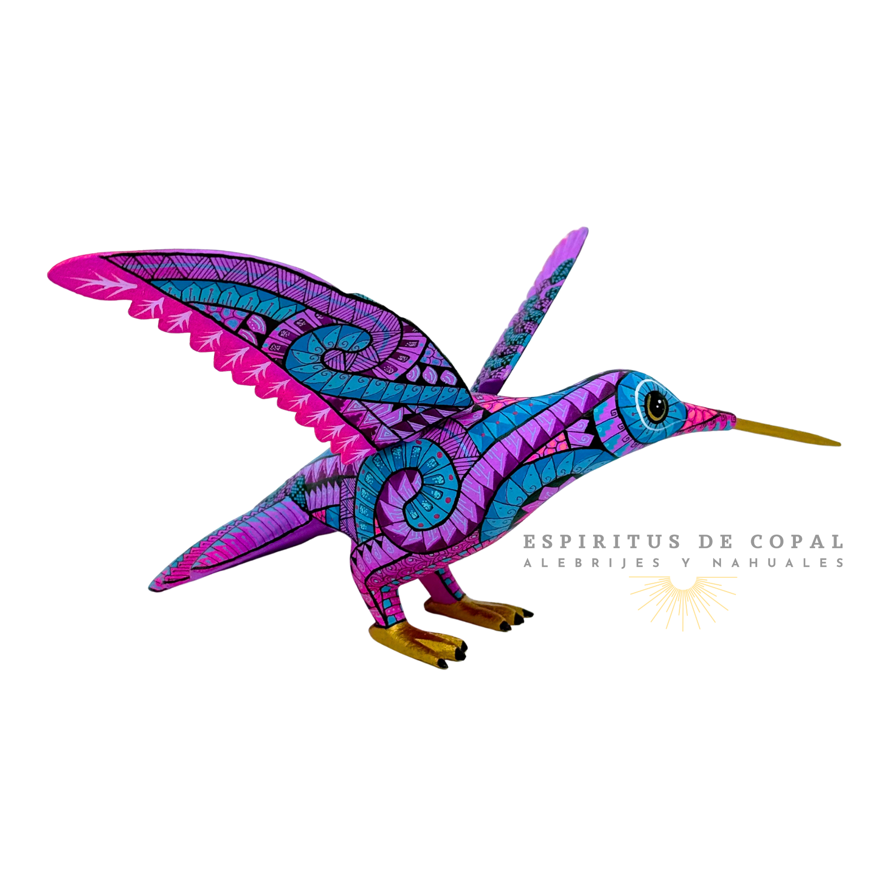 Colibrí | Mensajero de Alegría | Hecho a Mano | Espíritus de Copal | Oaxaca - Image 5