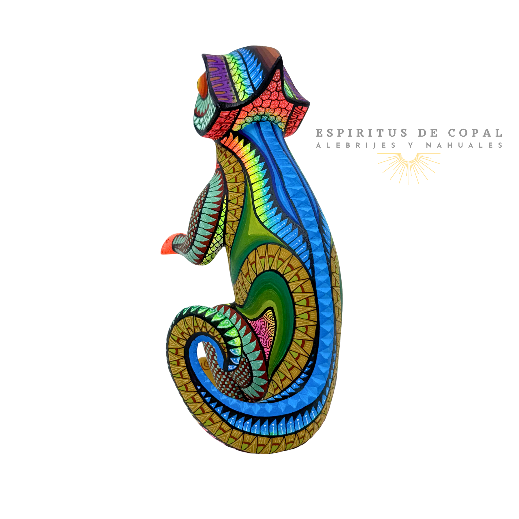 Camaleón Parado | Adaptabilidad | Hecho a Mano | Espíritus de Copal | Oaxaca - Image 3
