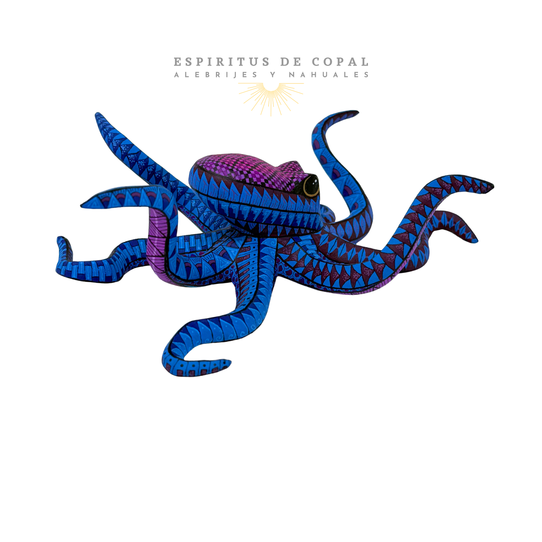 Pulpo Azul | Sabiduría del Océano | Hecho a Mano | Espíritus de Copal | Oaxaca - Image 4