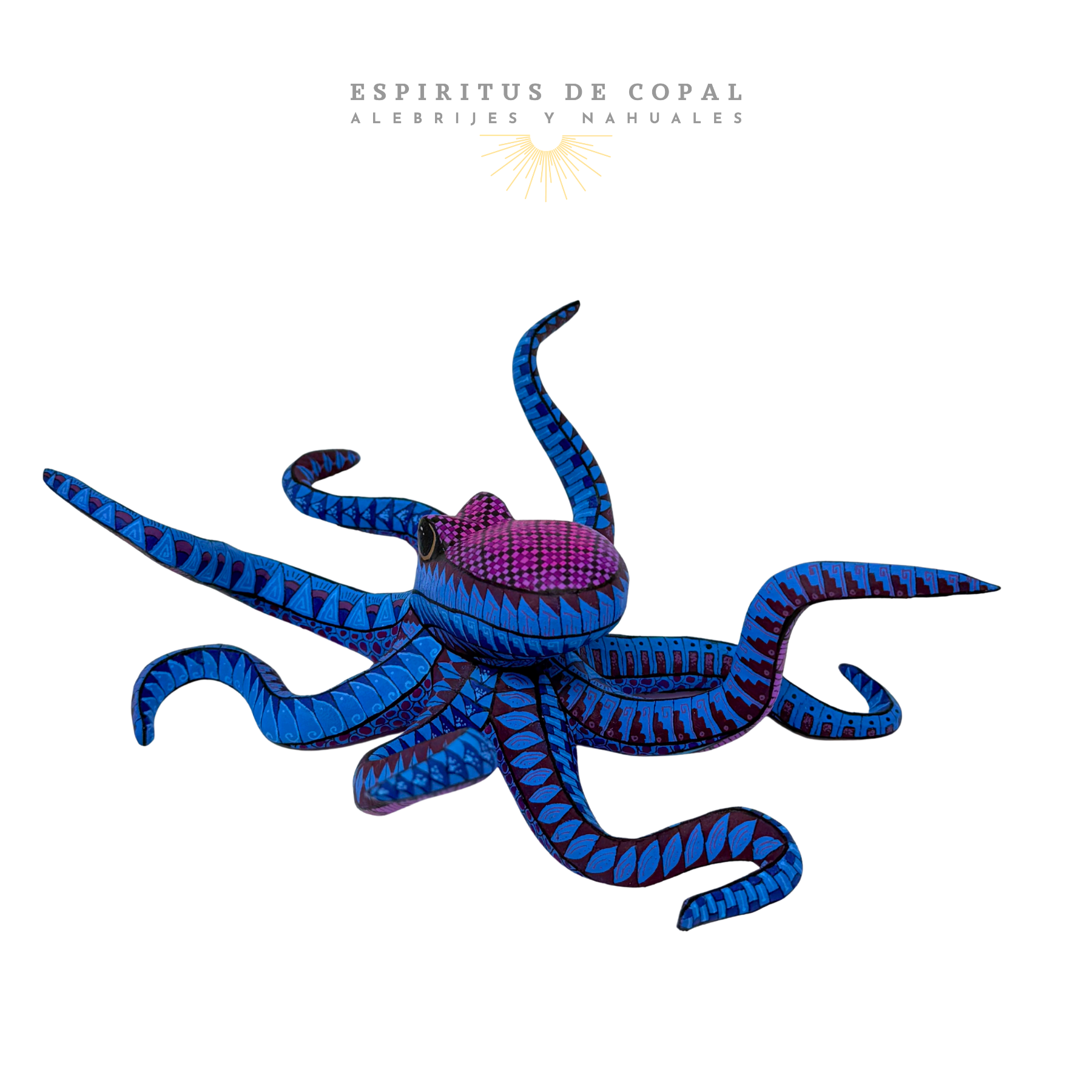 Pulpo Azul | Sabiduría del Océano | Hecho a Mano | Espíritus de Copal | Oaxaca - Image 5