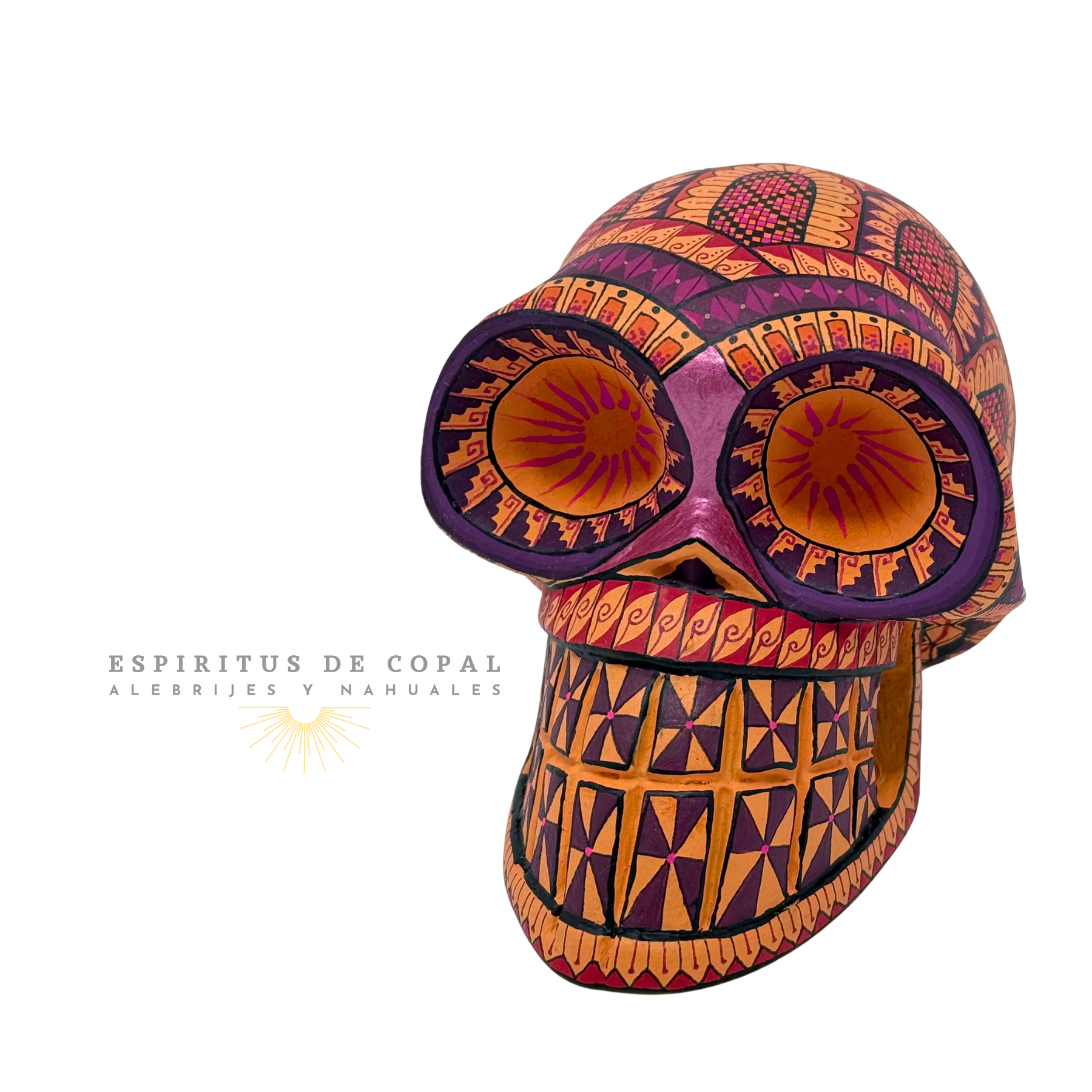 Cráneo | Luz y Memoria | Hecho a Mano | Espíritus de Copal | Oaxaca - Image 2
