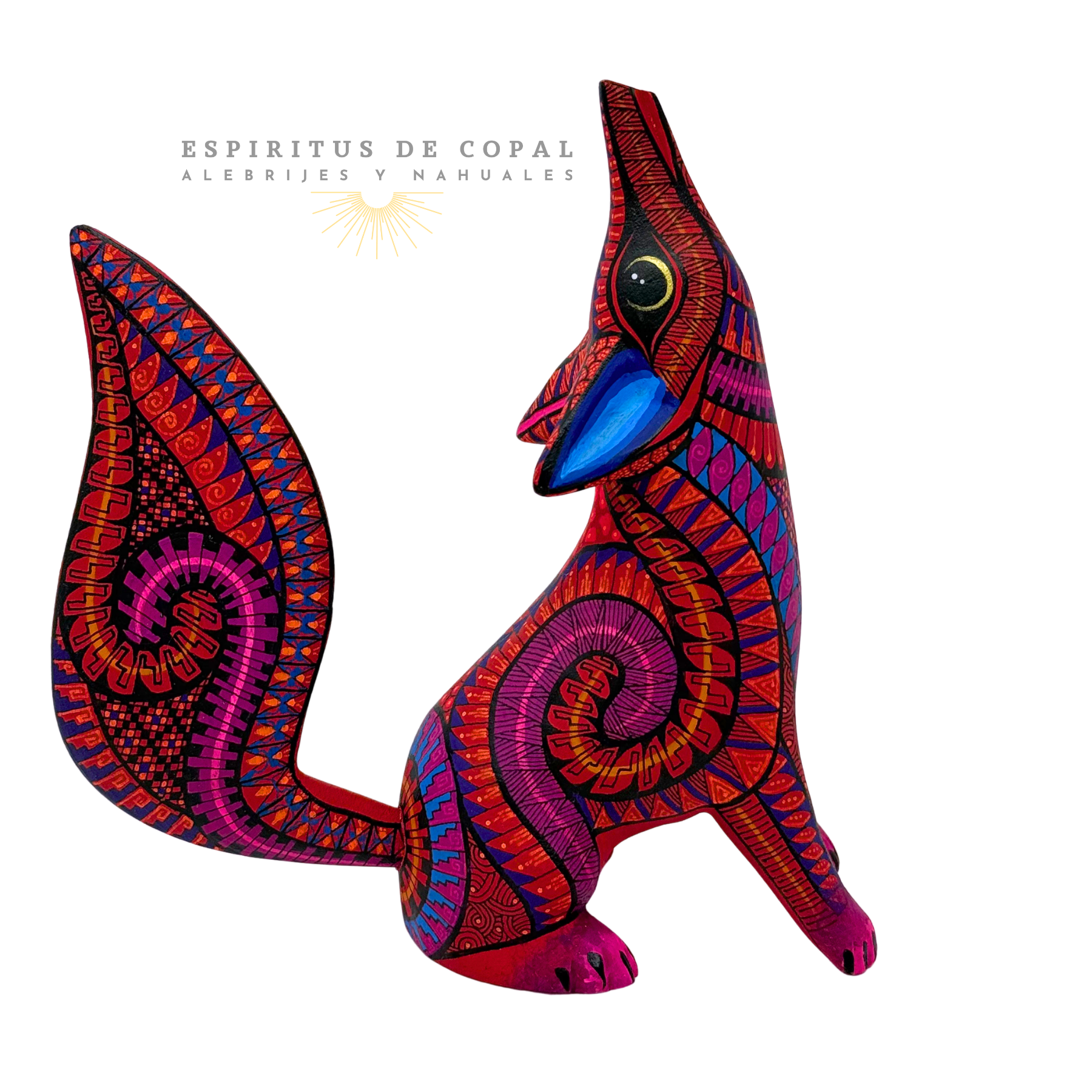Coyote Rojo | Espíritu de Valentía | Hecho a Mano | Espíritus de Copal | Oaxaca - Image 2