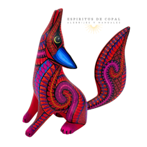 Coyote Rojo | Espíritu de Valentía | Hecho a Mano | Espíritus de Copal | Oaxaca